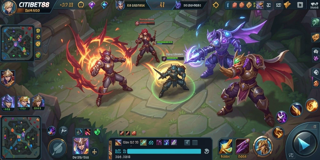 Tampilan aksi seru dalam gameplay CITIBET88 yang menegangkan.