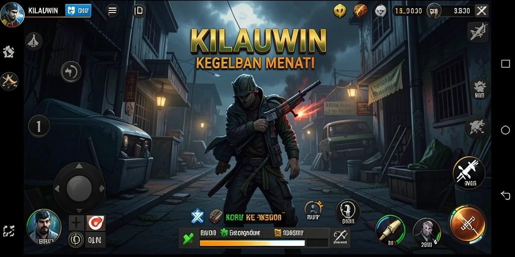 Tampilan menyeramkan gameplay KILAUWIN yang menampilkan suasana mencekam.