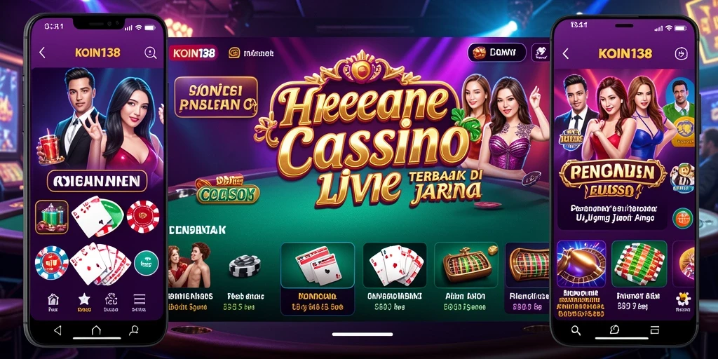 Tampilan gameplay seru di aplikasi Live Casino KOIN138.