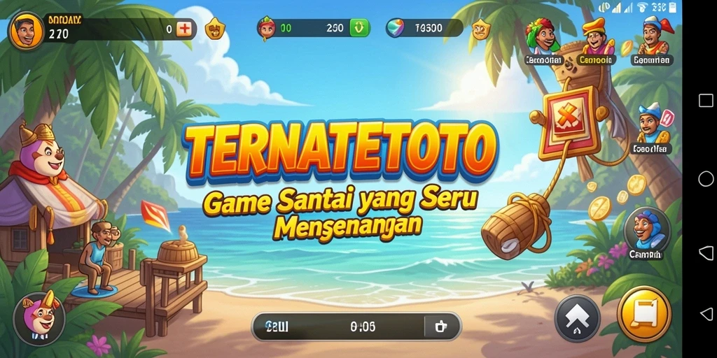 Tampilan gameplay seru dan penuh warna dari TERNATETOTO.