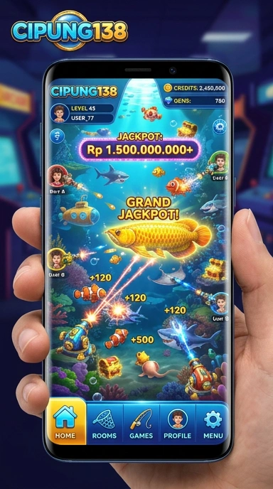 Tampilan awal aplikasi cipung138 yang menarik dan informatif.
